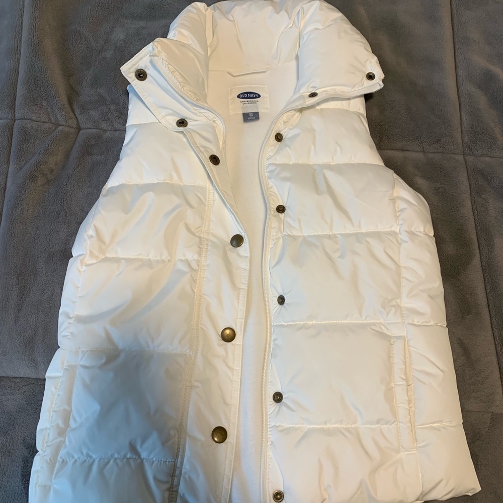White Old Navy Vest